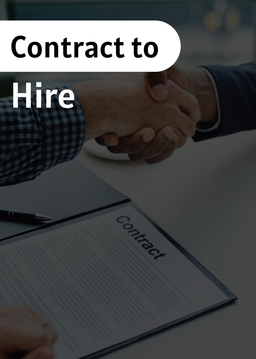 Our contract-to-hire services allow you to evaluate a candidate's skills and cultural fit before committing to a permanent hire. This option provides a risk-free way to assess a candidate's performance and ensure they are the right fit for your team. 